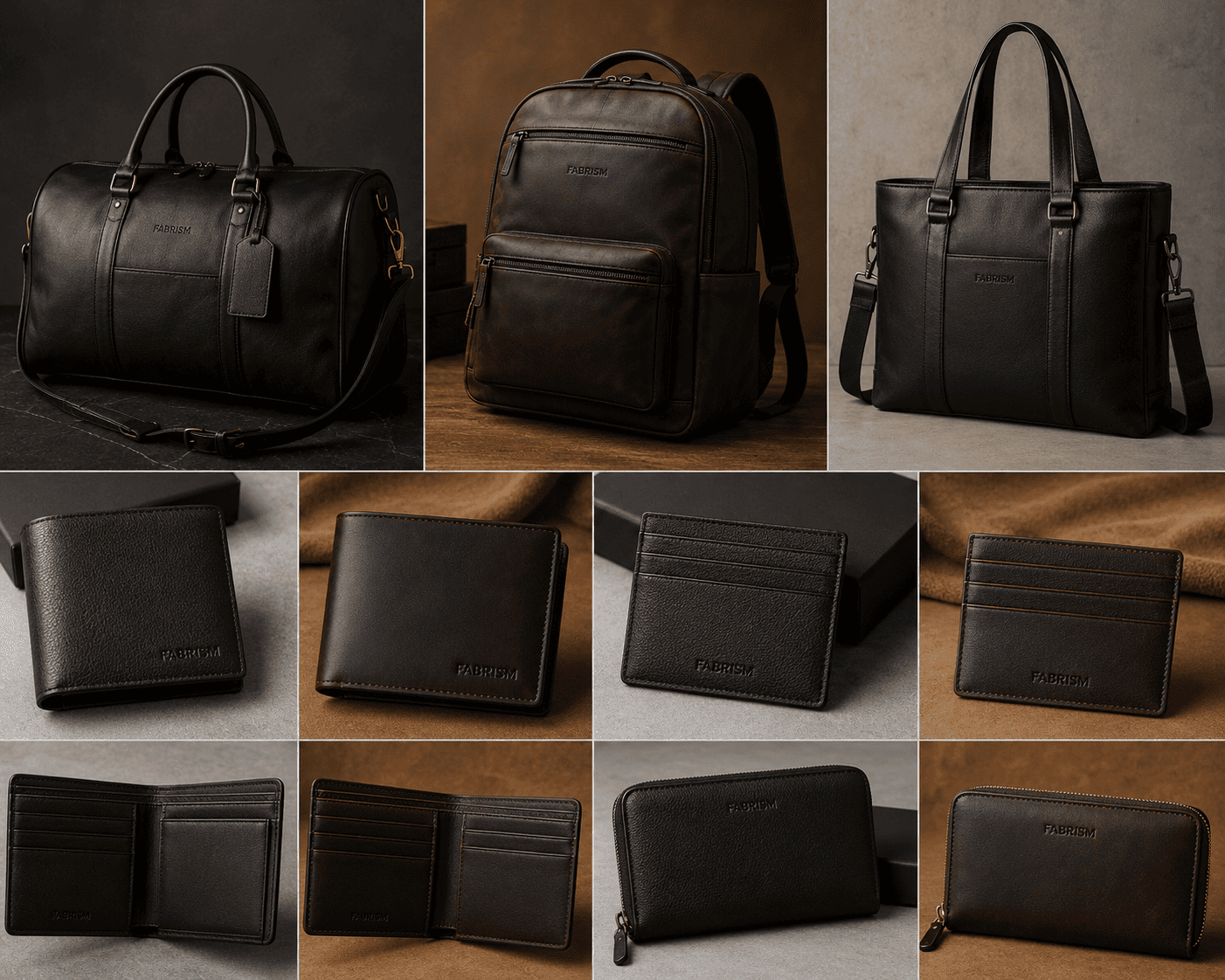leather bags & wallets