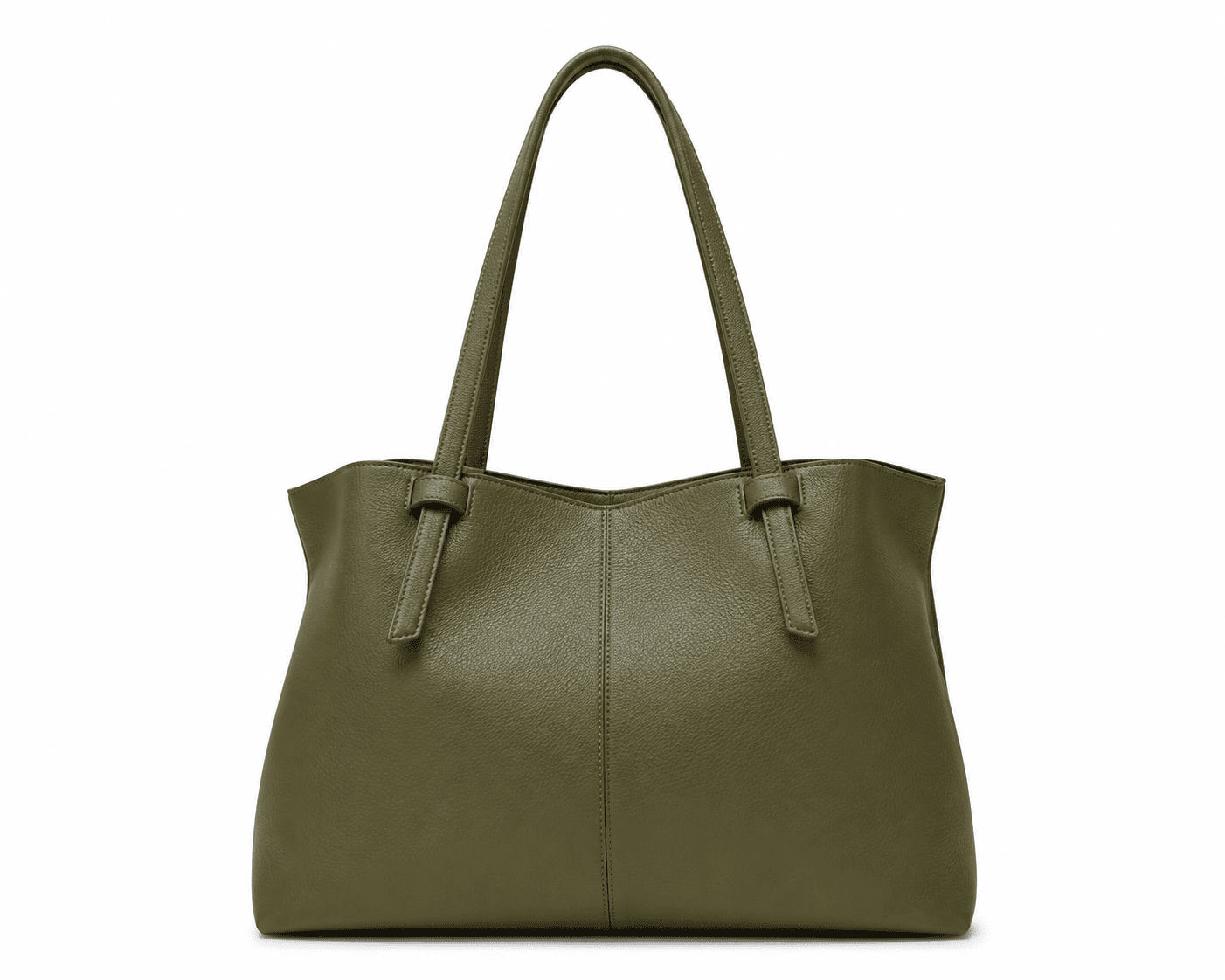 Women's Premium Leather Tote Bag  Olive Green